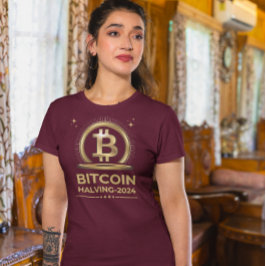 BITCOIN HALVING 2024暗号化デジタル通貨 Tシャツ