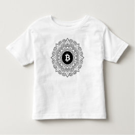 BITCOIN/HENNA女の子のひだのTシャツ トドラーTシャツ
