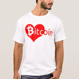 Bitcoin Herz Tシャツ