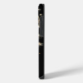 Bitcoin hodl and rocket to the moon design iPhoneケース (左側面)
