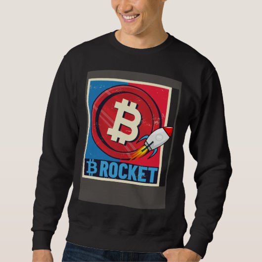Bitcoin  Hodler Bitcoin Rocket Course Explosion スウェットシャツ (正面)