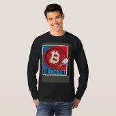 Bitcoin Hodler Bitcoin Rocket Course Explosion Tシャツ (正面フル)