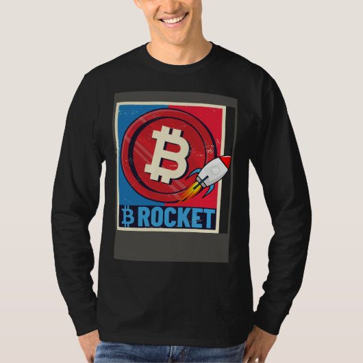 Bitcoin Hodler Bitcoin Rocket Course Explosion Tシャツ (正面)