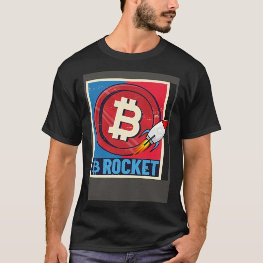 Bitcoin Hodler Bitcoin Rocket Course Explosion Tシャツ (正面)