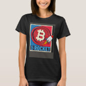 Bitcoin  Hodler Bitcoin Rocket Course Explosion Tシャツ (正面)