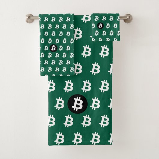 Bitcoin Hunter Green バスタオルセット (インサイチュ)