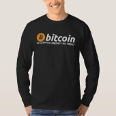 BITCOIN In Cryptocurrency We Trust Crypto Digital Tシャツ (正面)