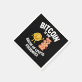 Bitcoin Is The Bacon Funny Crypto BTC Hodl Gift スタンダードカクテルナプキン (角)