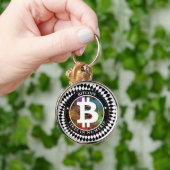 Bitcoin Keychain Cryptocurrencyデジタルの芸術 キーホルダー (手)