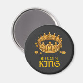 Bitcoin King Crypto King父の日 マグネット (正面/裏面)