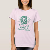Bitcoin Knots Tシャツ – "Code with Integrity"ノット (正面)