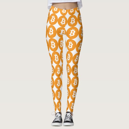Bitcoin Leggings レギンス (正面)