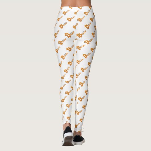 Bitcoin Leggings for the crypto girls レギンス (裏面)