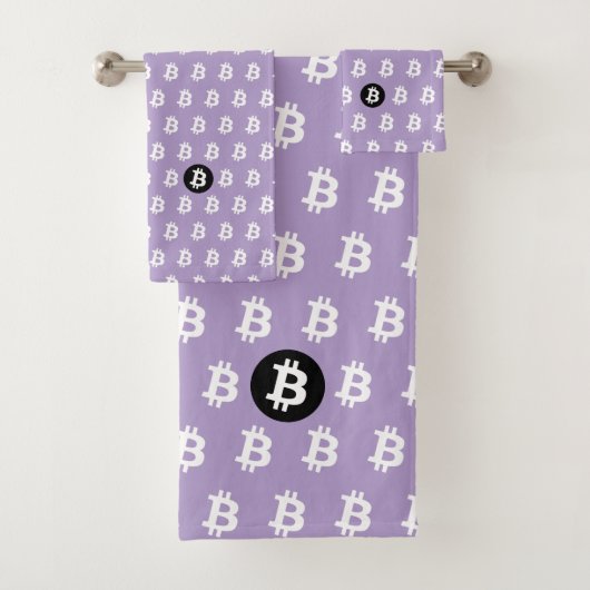 Bitcoin Light Purple バスタオルセット (インサイチュ)