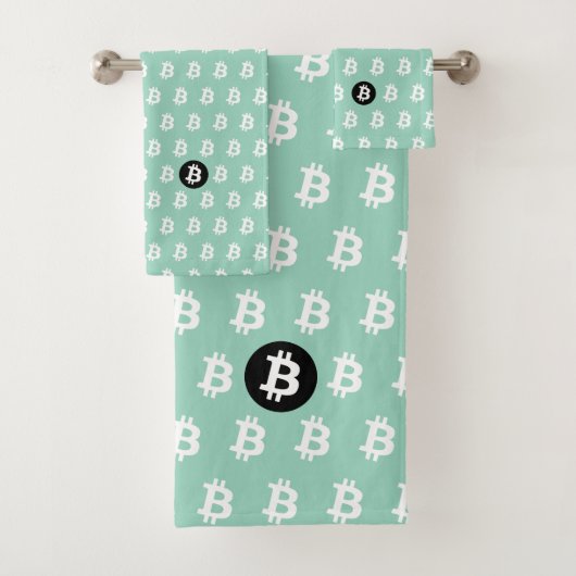 Bitcoin Light Teal バスタオルセット (インサイチュ)