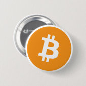 Bitcoin Logo 缶バッジ (正面&裏面)