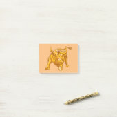 Bitcoin Logo Gold Bull ポストイット (デスク上)