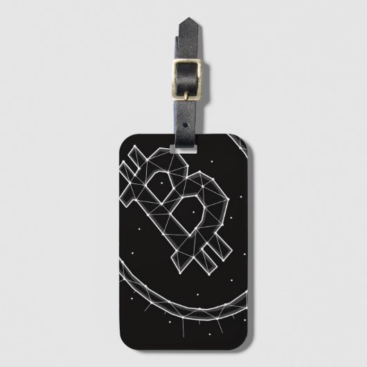 Bitcoin Luggage Tag ラゲッジタグ (正面縦)