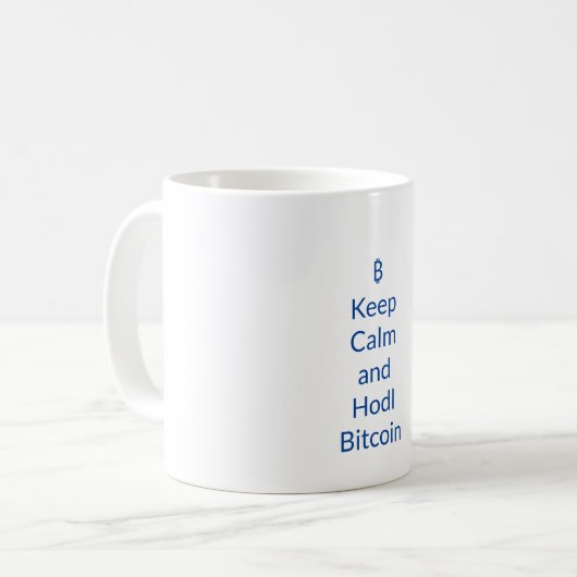 Bitcoin mag コーヒーマグカップ (正面左)
