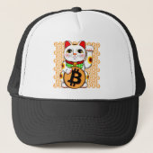 Bitcoin Maneki Nekoの幸運な猫04 キャップ (正面)