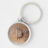 Bitcoin metallic made ​​of copper. M1 キーホルダー (正面)