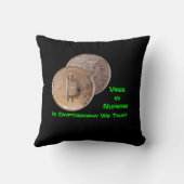 Bitcoin metallic made of copper. M1 クッション (裏面)