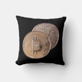 Bitcoin metallic made ​​of copper. M1 クッション (正面)