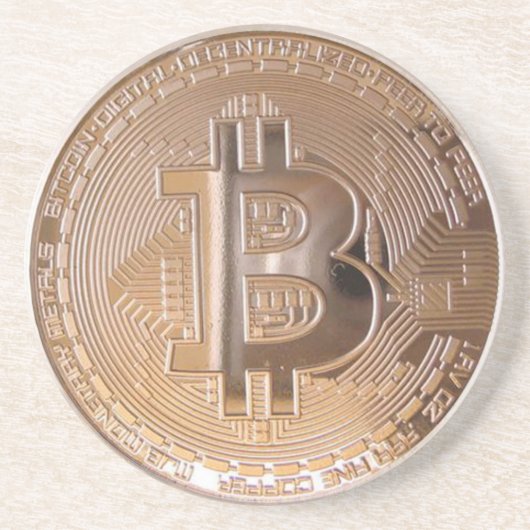 Bitcoin metallic made of copper. M1 コースター (正面)