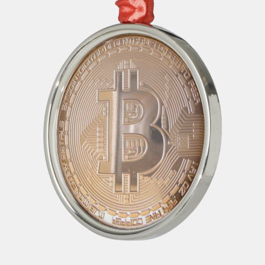 Bitcoin metallic made ​​of copper. M1 メタルオーナメント (左)