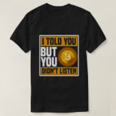 Bitcoin MinerとTraderのための暗号通貨ギフト Tシャツ (デザイン正面)