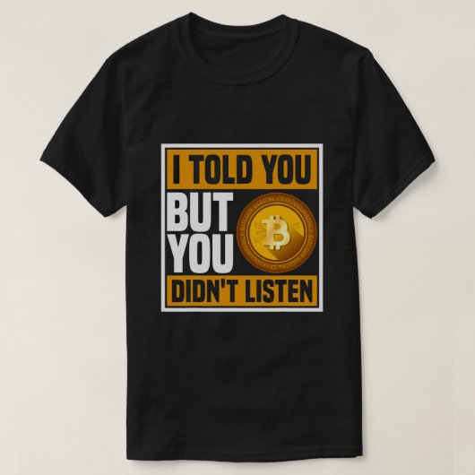 Bitcoin MinerとTraderのための暗号通貨ギフト Tシャツ (デザイン正面)