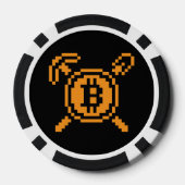 Bitcoin Miner BTC 8ビット |トランプのポーカーチップ ポーカーチップ (裏面)