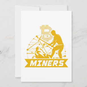 Bitcoin Miner Crypto Mining BTC Cryptocurrency Gif 招待状