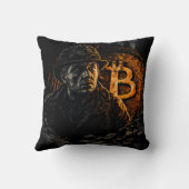 Bitcoin miner cryptocurrency mining design クッション (裏面)