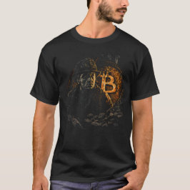 Bitcoin miner cryptocurrency mining design black tシャツ