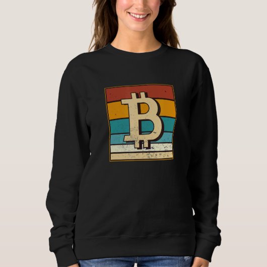 Bitcoin Miner Rig懸命財布Btc Crypto スウェットシャツ (正面)