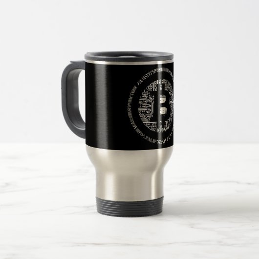 BITCOIN MUG トラベルマグ (正面左)