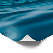 Bitcoin Münze in den Wellen ポスター (コーナー)