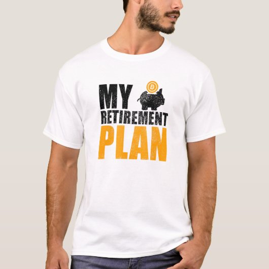 Bitcoin My退職計画 Tシャツ (正面)