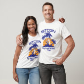 Bitcoin my退職計画Cryptocurrency BTC Tシャツ (ユニセックス)