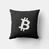 Bitcoin Neuron Black クッション (裏面)