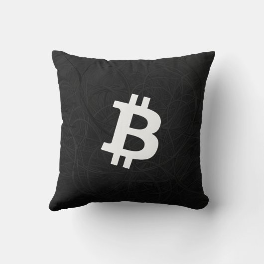 Bitcoin Neuron Black クッション (裏面)