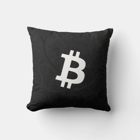 Bitcoin Neuron Black クッション (正面)