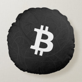 Bitcoin Neuron Black ラウンドクッション