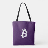 Bitcoin Neuron Dark Purple トートバッグ (裏面)