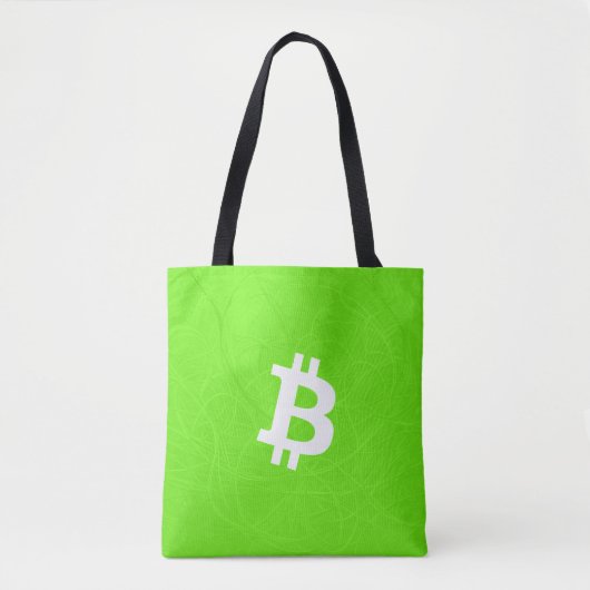Bitcoin Neuron Green トートバッグ (正面)