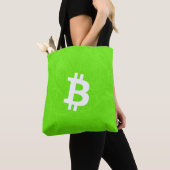 Bitcoin Neuron Green トートバッグ (クローズアップ)