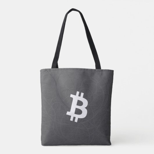 Bitcoin Neuron Grey トートバッグ (裏面)