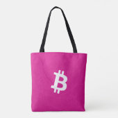 Bitcoin Neuron Hot Pink トートバッグ (裏面)