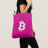 Bitcoin Neuron Hot Pink トートバッグ (クローズアップ)